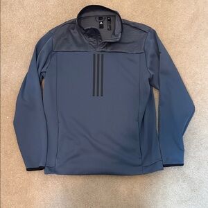 Adidas Men's Dark Blue Climawarm Performance 1/4 Zip - Large